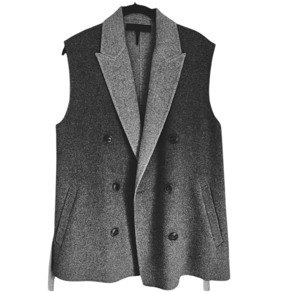 RAG&BONE 100% BOILED WOOL PARSON VEST